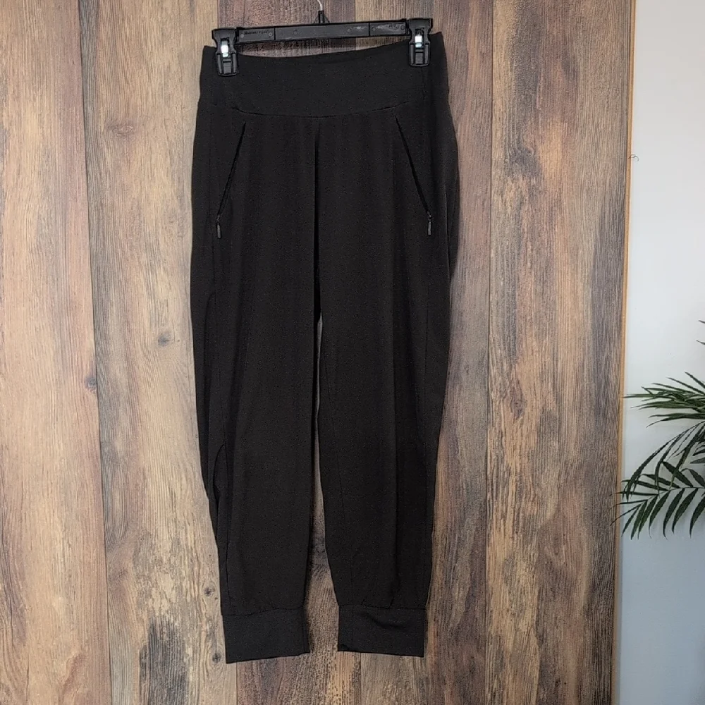 Athleta Classic Charcoal Green/Gray Mid Rise Jogger Pants 0